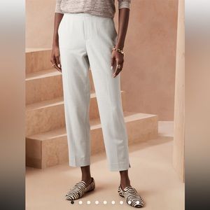 Banana Republic Hayden Taper Pants in Light Heather Gray